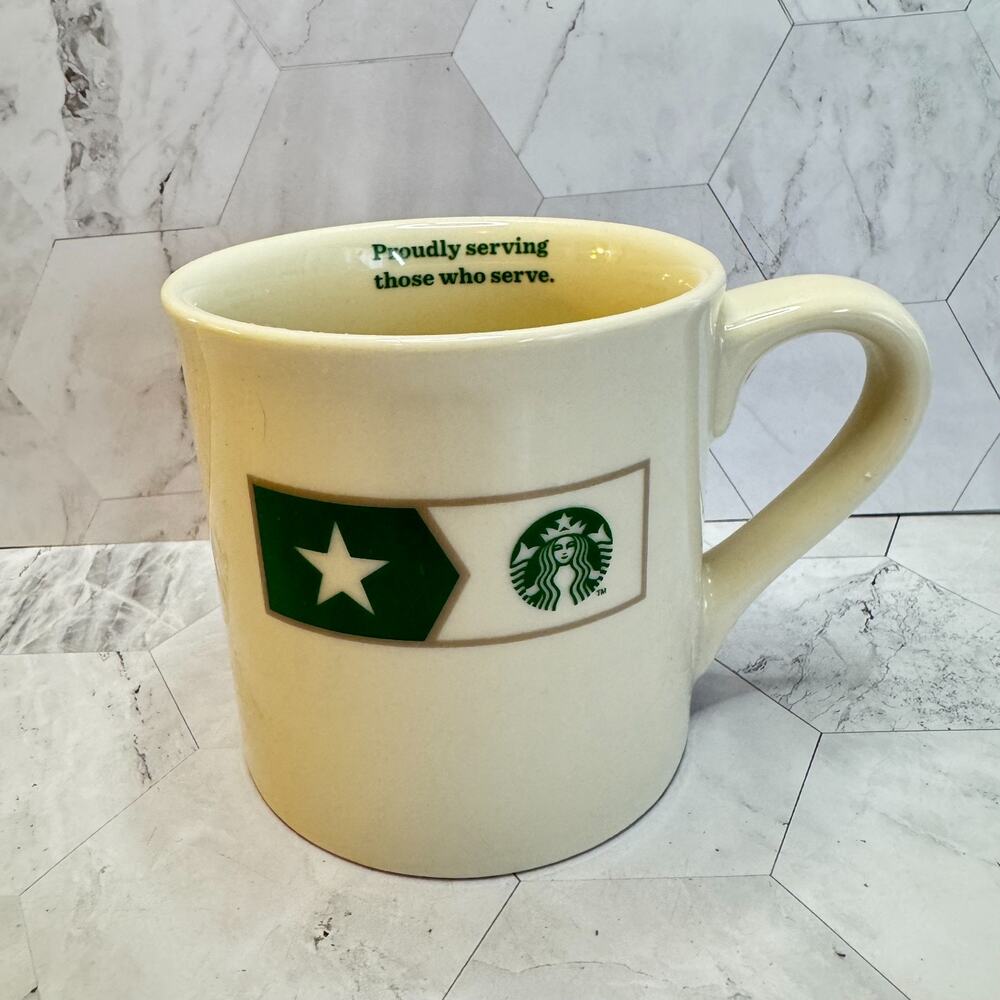 Starbucks Service Military Mug Proudly Serving Those Who Serve 14 oz Cup 2013